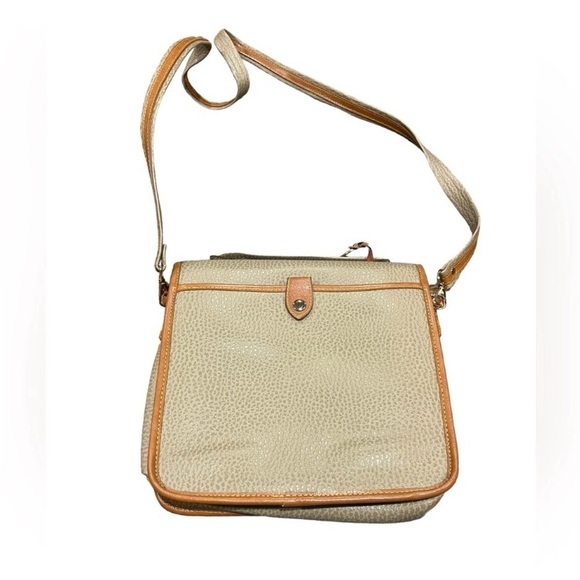 Vintage Style Surry Two Tone Faux Leather Flap Shoulder Cross Body Bag - Picture 3 of 8